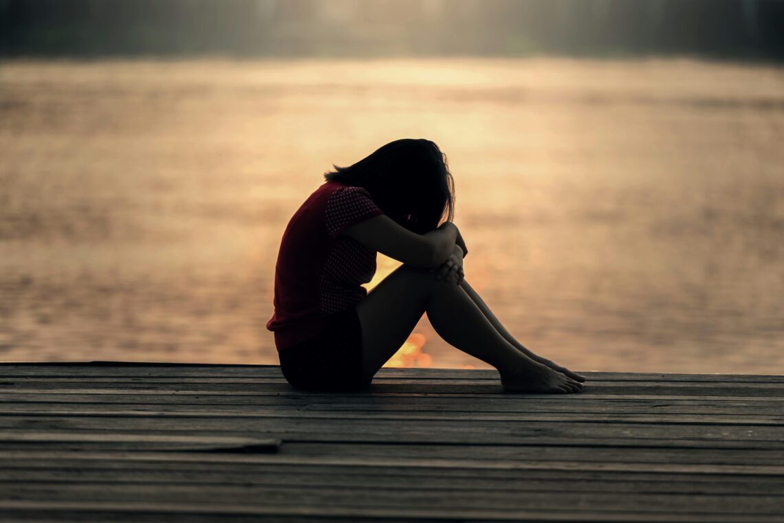 Suffering woman
